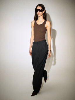 PANTAL?N TWILL WIDE LEG RELAXED FIT - H&m фото 5