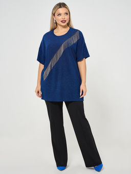 Джемпер 0087-26 тёмно-синий - Dora фото 23