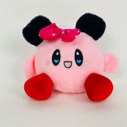 Мягкая игрушка Кирби с бантиком 19 см