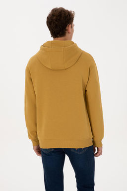 Erkek Hardal Basic Sweatshirt - U.s. polo assn фото 5