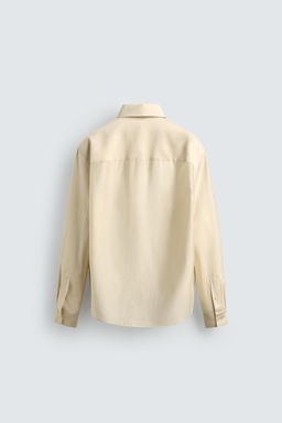 CAMISA FLUIDA BOLSILLOS / Crudo - Zara фото 7