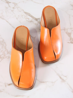 Сабо 5200.23663br.Оранжевый+коричневый