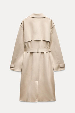 FAUX SUEDE TRENCH COAT - Zara фото 3