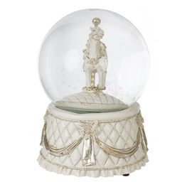 Фигурка декоративная в стекл шаре "Карусель" (ключ, движ, муз), D 10 см, L10 W10 H14 см