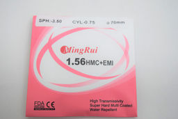 Линзы MINGRUI Ф70 индекс 1.56 SPH -3,50 CYL -0.75