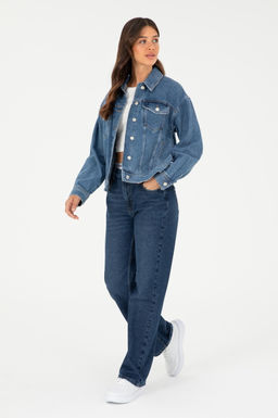 Женская синяя джинсовая рубашка Неожиданная скидка в корзине - U.s. polo assn фото 4