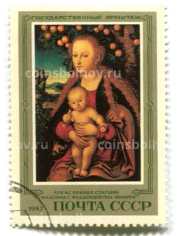 Марка Л.Кранах старший Мадонна с младенцем под яблоней 1983 год