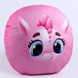 Подушка круглая Дракоша, розовый - Mni mnu фото 4