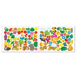 100 наклеек набор Мир животных, 4 шт. по 16 стр. - Буква-ленд фото 3