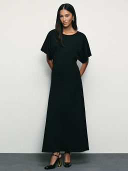 Платье из вискозы со сборками на талии / Zarina