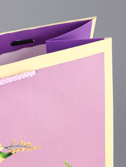 Цена за 2 шт. Пакет подарочный ламинированный вертикальный Фиолетовое настроение, 26?12?32 см