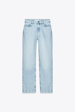 JEANS Z.04 STRAIGHT MID-WAIST FULL LENGTH - Zara фото 16