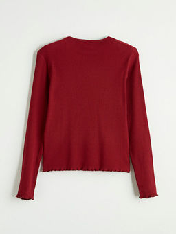 Bisiklet Yaka K?z ?ocuk Ti??rt