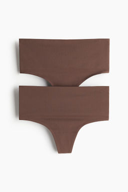 Pack de 2 bragas thong seamless Light Shape - H&m фото 7