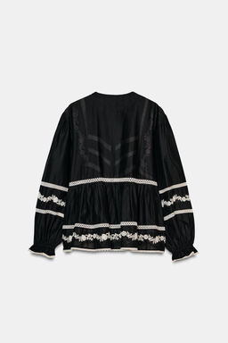 EMBROIDERED BLOUSE ZW COLLECTION - Zara фото 13