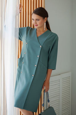 Платье РП-1178 зеленый гранит - Angelika фото 2