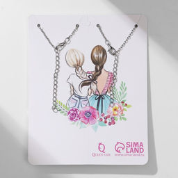 Кулоны Неразлучники friends forever, кольца, цвет серебро, 45 см - Tell your story фото 10