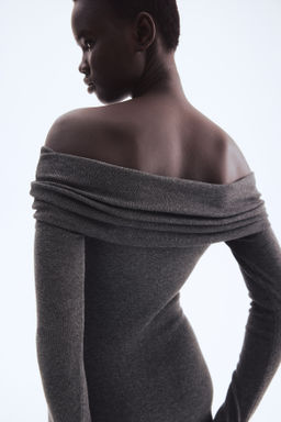 Vestido off-the-shoulder - H&m фото 8