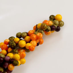 Цена за 12 шт. Декор «Горздь ягод» 2,5×5×15 см