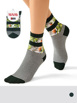 (Minimi) Mini Style 4604 нос.жен. с рисунком по резинке TROPICALE (тропики) (ЧЗ)