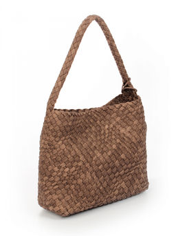 LACCOMA сумка СУ1053-2-винтаж коричневый эко кожа хлопок  фото 2