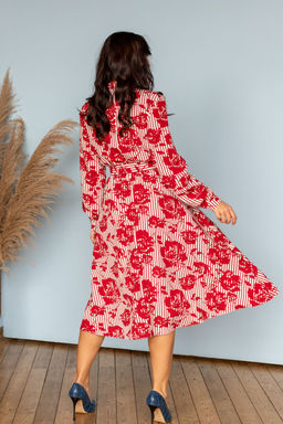 Платье А-315 красно-белый - Angelika фото 4