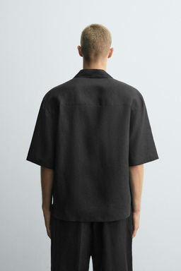 100% LINEN KIMONO SHIRT - Zara фото 4
