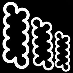 Кондитерский набор для изготовления марципановых розочек 3 предмета: 10х4х0,5см; 13,5х5х0,5; 17х6,5х0,5см, в блистере (Китай) - Домашняя мода фото 2