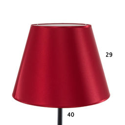 Торшер напольный BayerLux «Патрисиа» со столиком, 1×15 Вт, Е27, черный/красный, 40×40×157 см