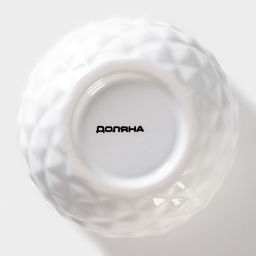 Банка для сыпучих с ложкой Доляна Ананас, 300 мл, 10?14.5 см, доломит, белая