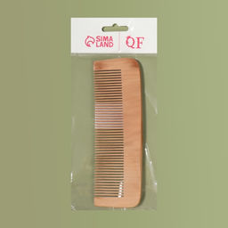 Расчёска - гребень, 16,5 × 5 см, цвет «тёмное дерево»