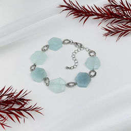 Браслет из Аквамарина 17 см +