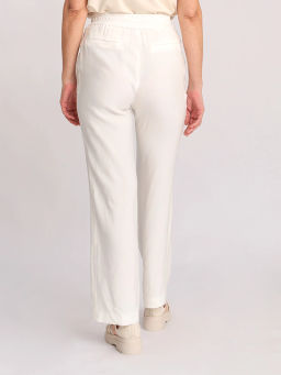 Брюки из льна с вискозой, прямого силуэта NIKA