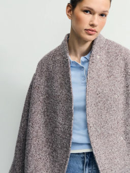 Куртка оверсайз из пальтовой ткани / Zarina  фото 2