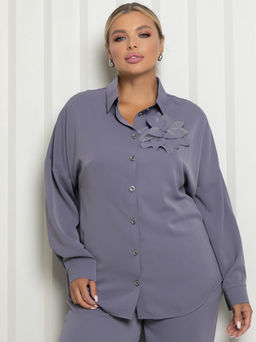 Костюм П-2214/4 Цвет:серый - Леди агата фото 6