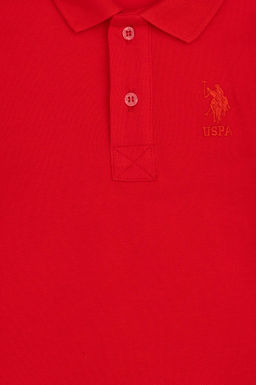 Красный базовый свитшот для мальчика - U.s. polo assn фото 3