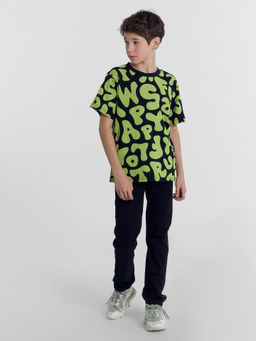 Футболка для мальчиков черная с буквами - Mark formelle фото 2