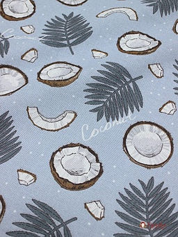 Рогожка Кокосовый рай цв.пыльно-голубой, ш.1.5м, хлопок-100%,160гр/м.кв