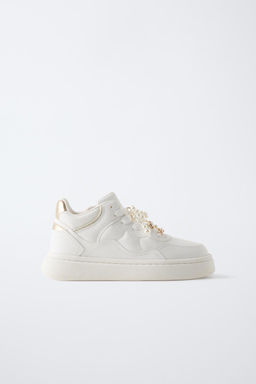 BEJEWELLED HIGH TOP SNEAKERS