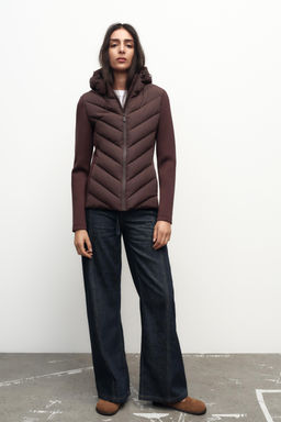 CONTRAST PUFFER JACKET - Zara фото 4