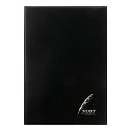 Записная книжка Перо А5, 70 листов в клетку, обложка ПВХ, чёрная