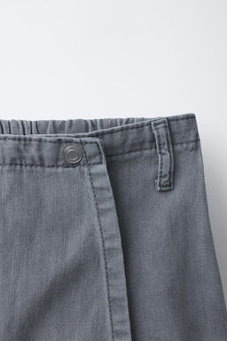 FALDA BERMUDA DENIM / Gris - Zara фото 3