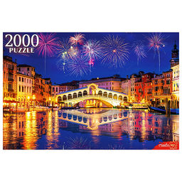 Пазлы 2000 "Салют в Венеции"