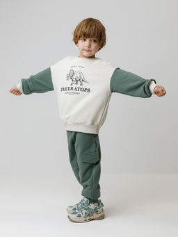 КР 302851/светло-бежевый 0783 к606 джемпер (свитшот) для мал