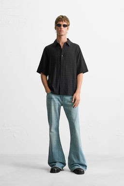 TEXTURED CHECK SHIRT