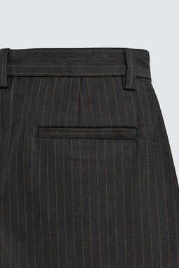 STRIPED TEXTURED CHINO TROUSERS - Zara фото 10