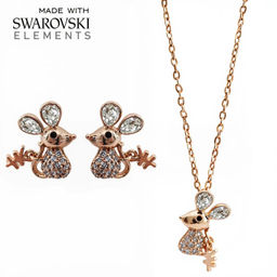 Комплект с кристаллами Swarovski