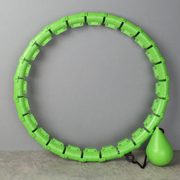 Обруч статический Woohooo Saturn с утяжелителем / 24 секции 115см / зеленый / уп24 - Галеонтрейд фото 2