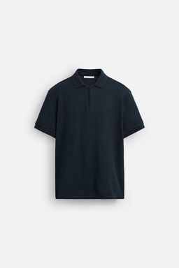 QUARTER-ZIP POLO SHIRT - Zara фото 7
