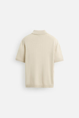 TEXTURED KNIT POLO SHIRT - Zara фото 19